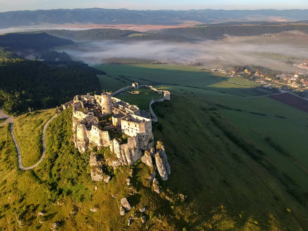 Spišský hrad z vtáčej perspektívy